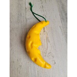 Foam cheese Crescent Moon smiling ornament Xmas